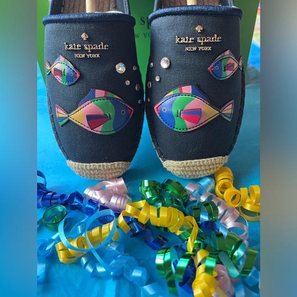 🐠 KATE SPADE AQUA FISH ESPADRILLES 🐠 NWT 🐠 - Picture 14 of 16